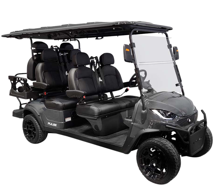 Black Pulse 6 Seater Front Angle View