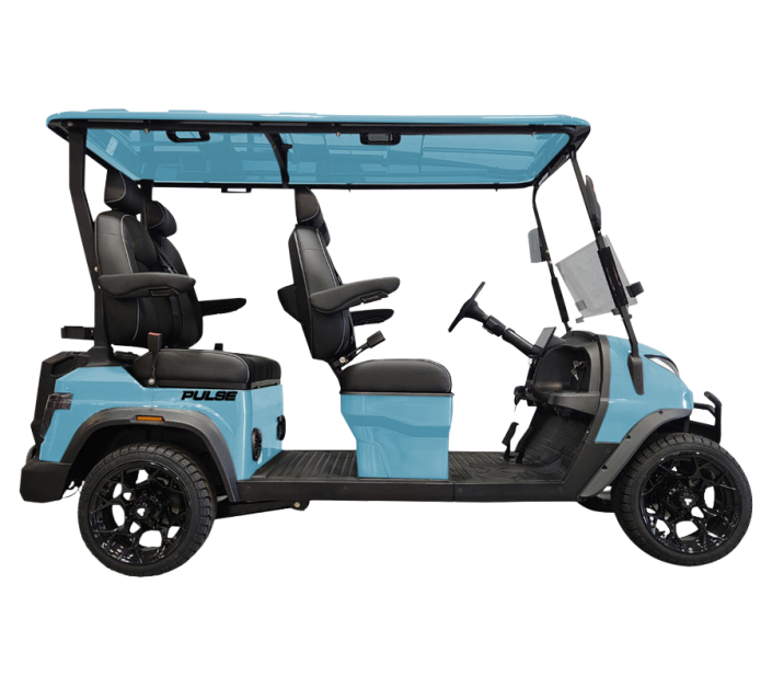 Teal Pulse 4 Seater Front Facing Side View